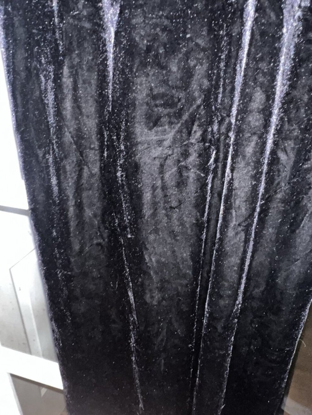 Vtg Y2K Ronni Nicole Black Velvet Maxi Dress Sz Small Fairy Gothic. Q - Picture 4 of 8